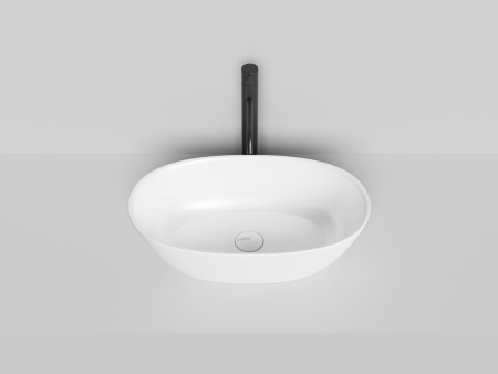 Раковина из искусственного камня S-Stone Salini SOFIA 1101206SM 60х30 накладная цвет белый без отверстий под смеситель